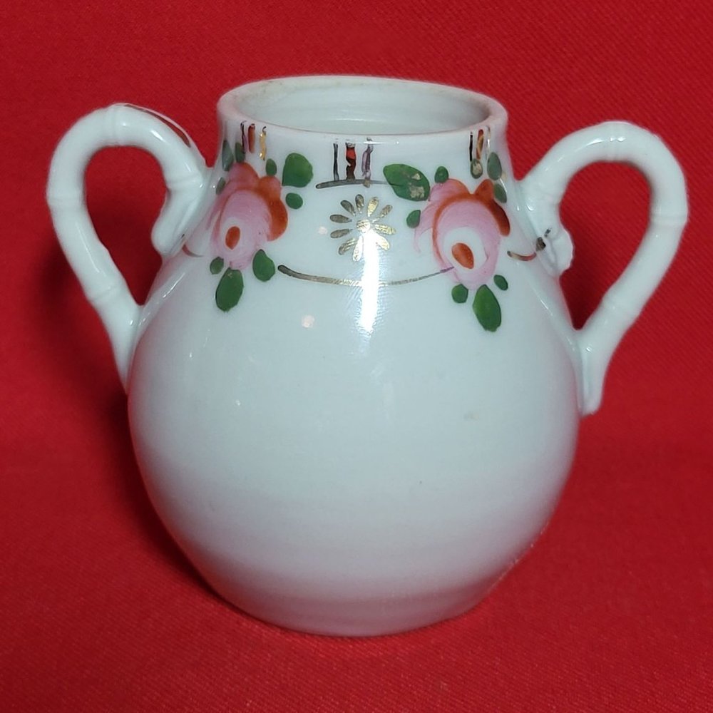VTG Porcelain Sugar Bowl Floral Design